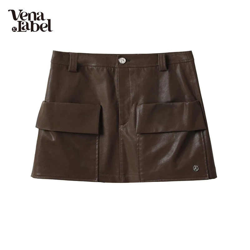 Женская короткая юбка Vena Label из искусственной кожи с большими карманами, женская одежда, мини-юбка, летние сексуальные черные платья, облегающие костюмы, WA042
Женская короткая юбка Vena Label из искусственной кожи с большими карманами, женская одежда, мини-юбка, летние сексуальные черные платья, облегающие костюмы, WA042