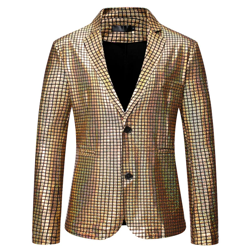 Male Mens Costumes Stylish Carnaval Party Jacket Disco Dancer Stage Sequin Rainbow Festival Blazer Gold Prom Plaid Silver
Male Mens Costumes Stylish Carnaval Party Jacket Disco Dancer Stage Sequin Rainbow Festival Blazer Gold Prom Plaid Silver
