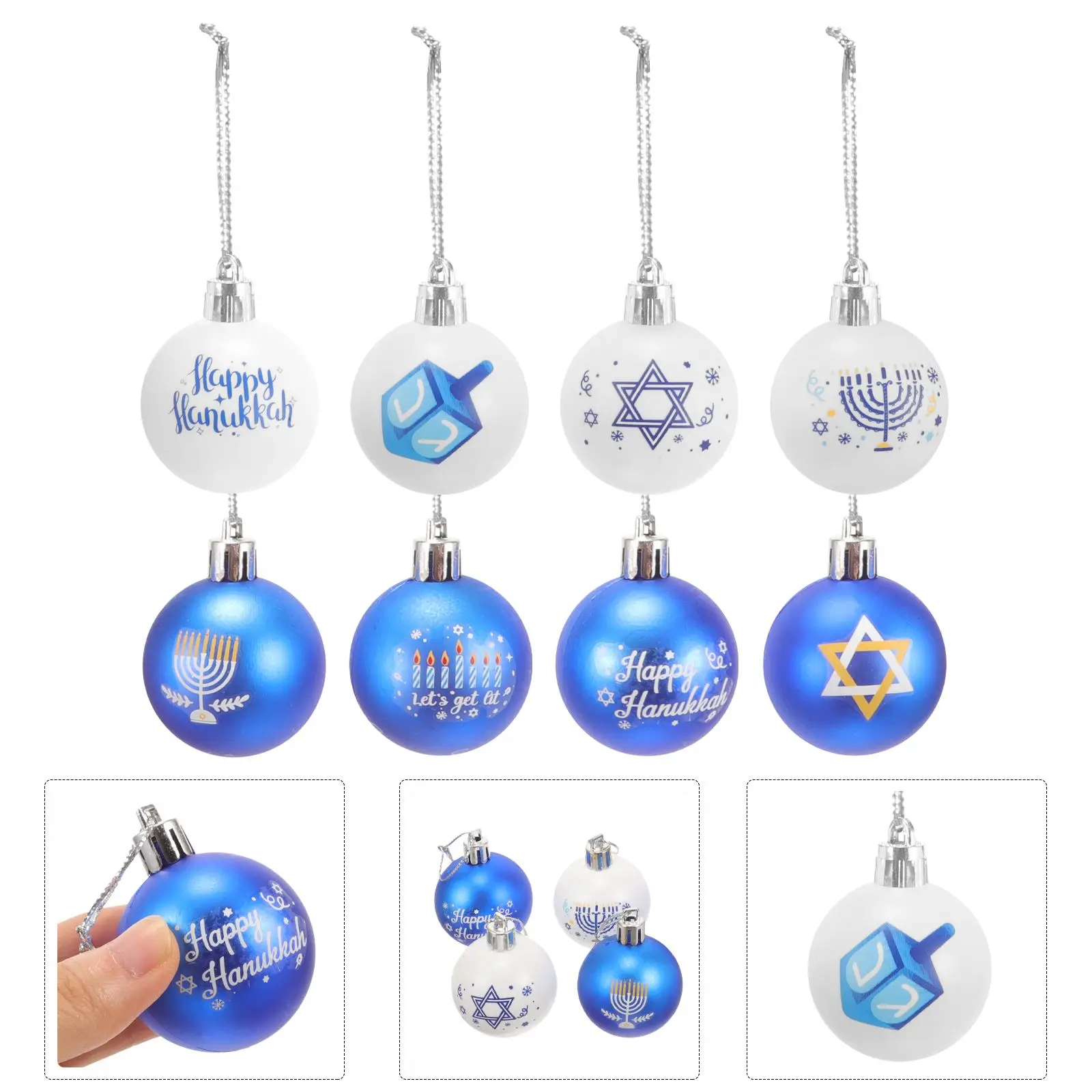 24Pcs Hanukkah Hanging Ball Ornaments Party Layout Hanukkah Balls Hanging Hanukkah Decorations
24Pcs Hanukkah Hanging Ball Ornaments Party Layout Hanukkah Balls Hanging Hanukkah Decorations
