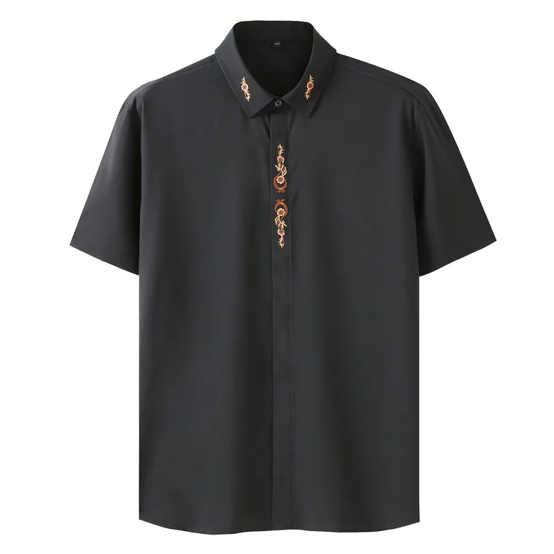 Plus Size Men Dress Shirts Embroidery 10XL Big Man Wedding Shirt Business Office Short Sleeve Dress Shirt Party Tops Clothing
Plus Size Men Dress Shirts Embroidery 10XL Big Man Wedding Shirt Business Office Short Sleeve Dress Shirt Party Tops Clothing