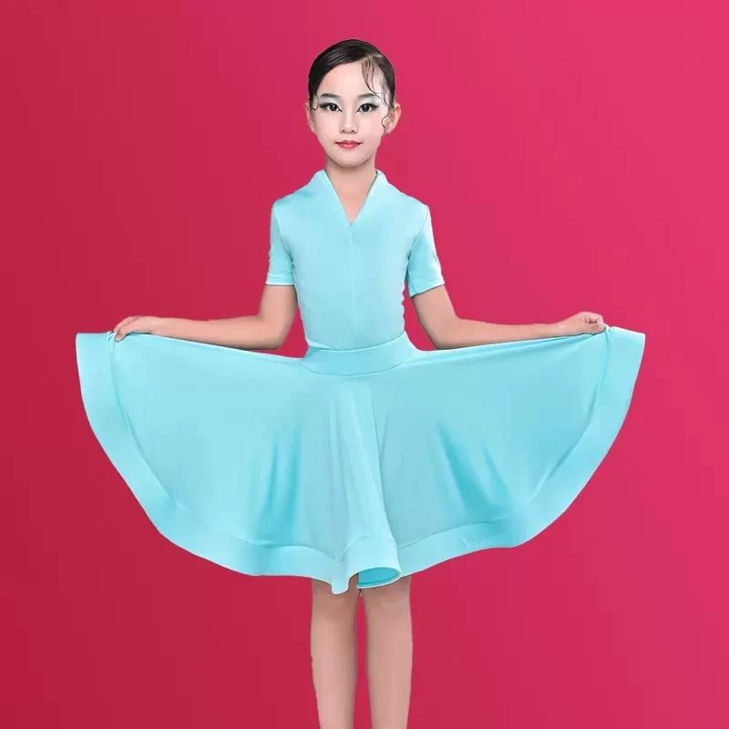 

Children's Latin dance practice costume girls summer new children's ballet competition regulations dress