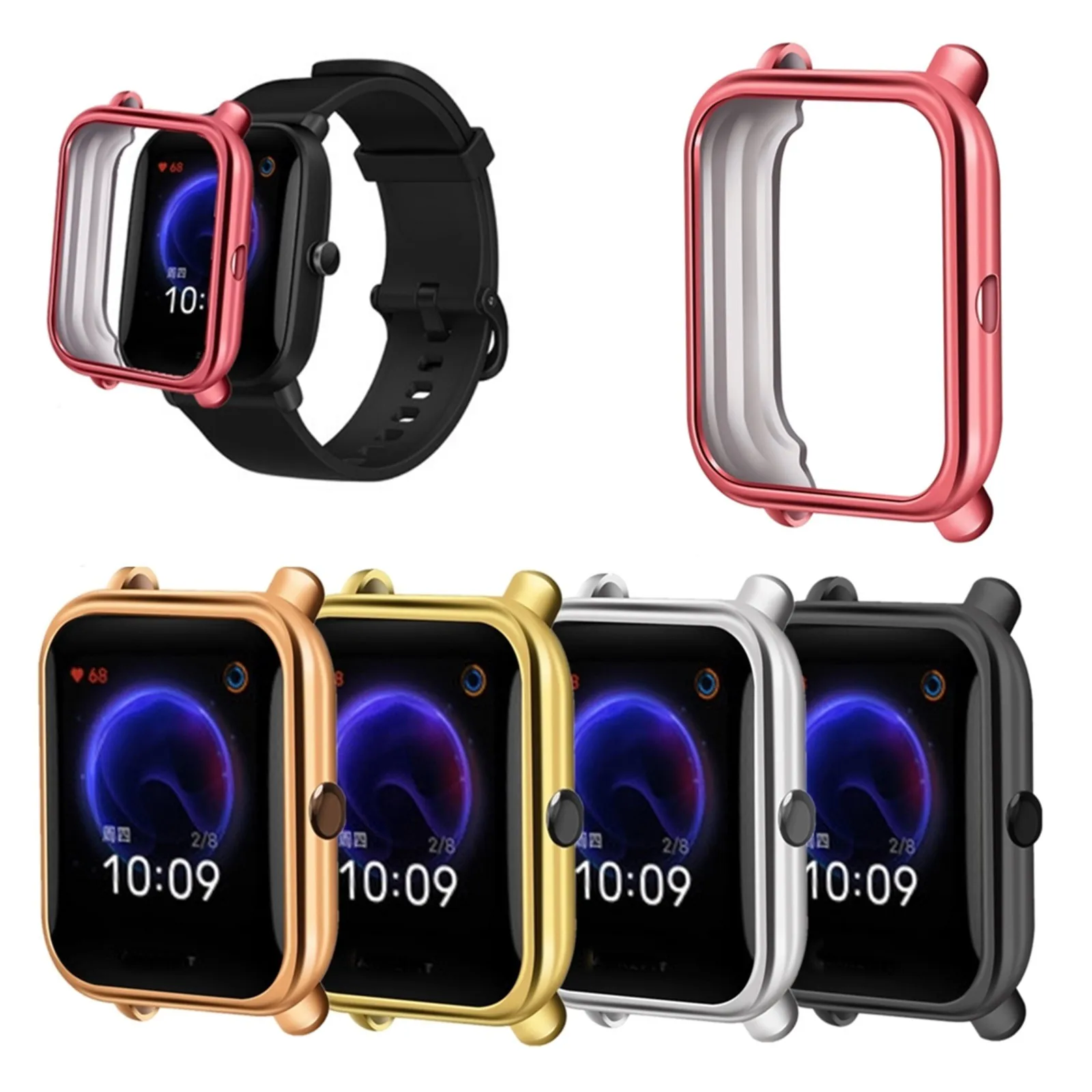 Protection Support Accessories Suitable For Huami AMAZFIT POP/ Bip U Smart Watch Electroplating TPU Colorful Case
Protection Support Accessories Suitable For Huami AMAZFIT POP/ Bip U Smart Watch Electroplating TPU Colorful Case