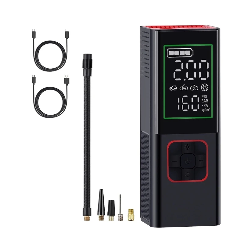 Portable Air Compressor Electric 25 Cylinder Pump Automatic MotorcycleTire Inflator Digital Pressure Gauge with LED Lamp
Portable Air Compressor Electric 25 Cylinder Pump Automatic MotorcycleTire Inflator Digital Pressure Gauge with LED Lamp