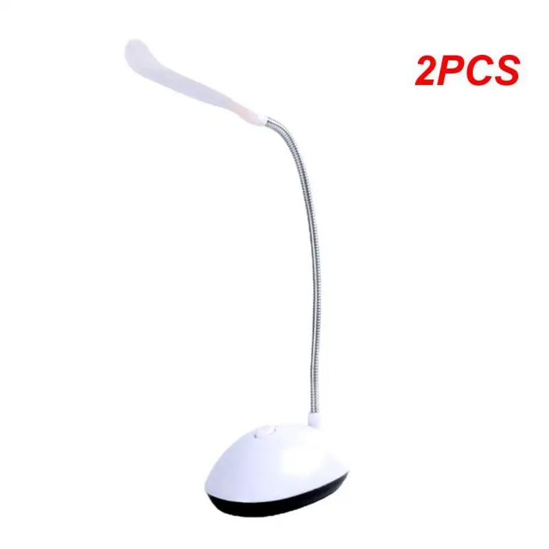 

2PCS Table Reading Lamp For Study LED Desk AAA Battery Powered Lamp No Include Dimmiable Mini Smart Rechargeable Eye Protection