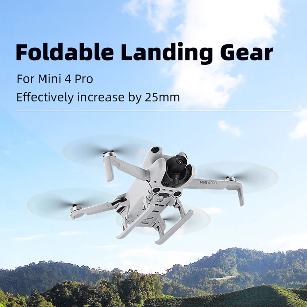 Landing Gear Foldable Extended Leg Quick Release Height Extender Protector Heightening Feet Compatible for DJI Mini 4 Pro
Landing Gear Foldable Extended Leg Quick Release Height Extender Protector Heightening Feet Compatible for DJI Mini 4 Pro
