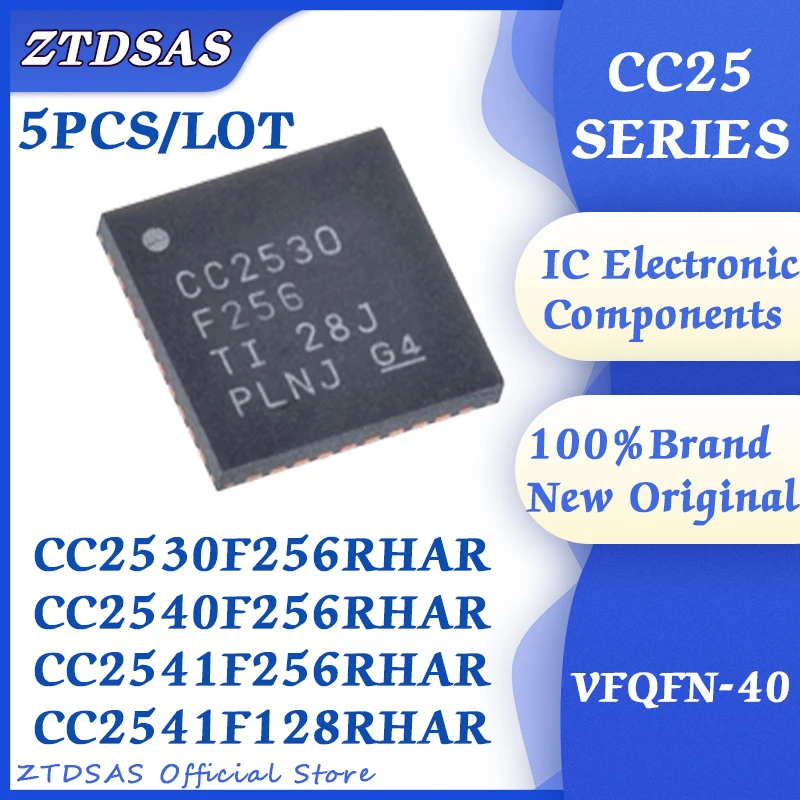 (5piece) CC2530F256RHAR CC2540F256RHAR CC2541F256RHAR CC2541F128RHAR CC2530F256 CC2540F256 CC2541F256 CC2541F128 IC VFQFN-40
(5piece) CC2530F256RHAR CC2540F256RHAR CC2541F256RHAR CC2541F128RHAR CC2530F256 CC2540F256 CC2541F256 CC2541F128 IC VFQFN-40
