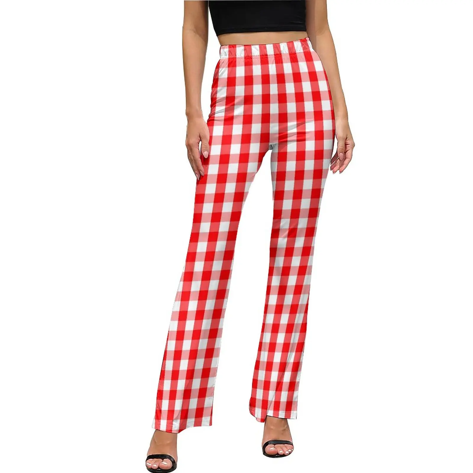 Red Gingham Pants Christmas Check Plaid High Waist Office Flared Trousers Daily Design Streetwear Pants Birthday Gift
Red Gingham Pants Christmas Check Plaid High Waist Office Flared Trousers Daily Design Streetwear Pants Birthday Gift