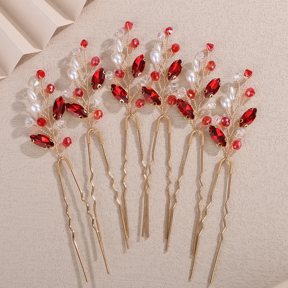 6PCS Crystal Wedding Hair Accessories Pearl Rhinestone Hair Pins for Women Bridal Headpiece 10Color Bride Party Hairpins Jewelry 19 Sfc47ffc84ef54d90a3dc5fe8ba943d7cX