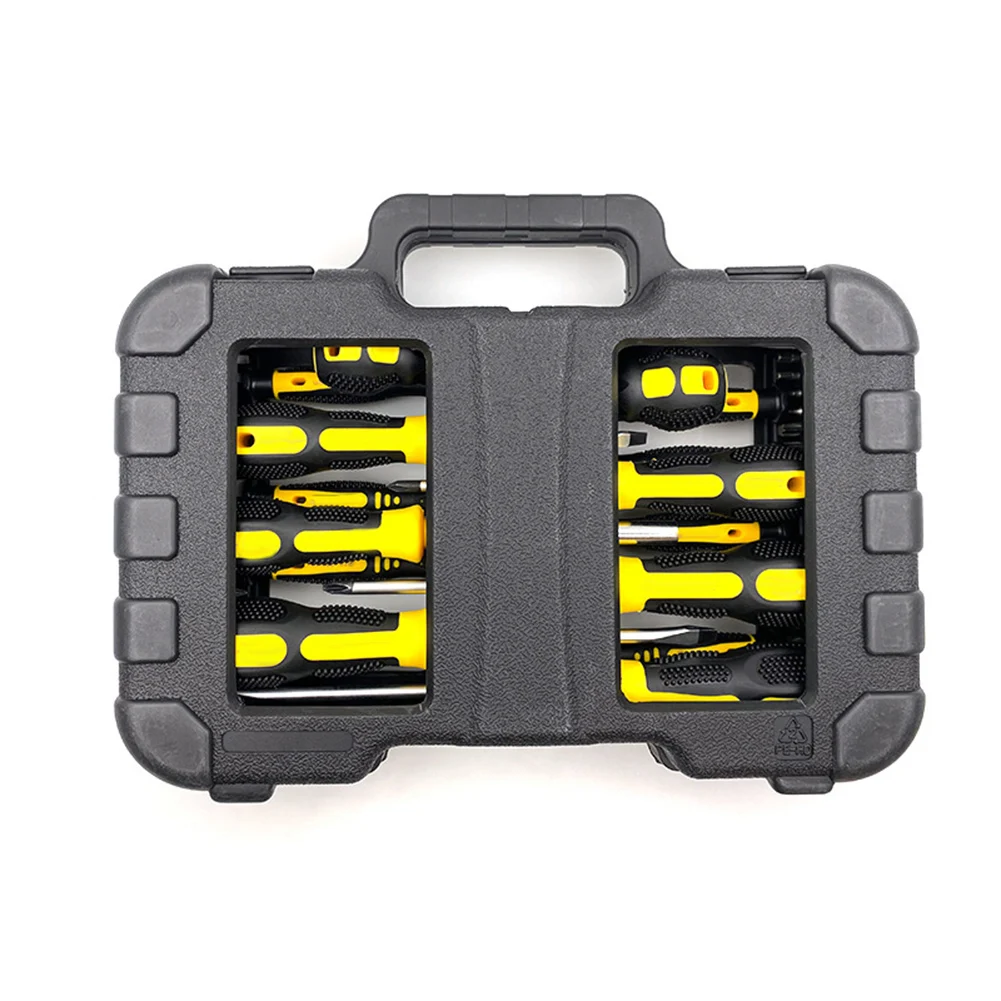 PP/Chrome Vanadium Steel Screwdriver Tool Bag HRC42-48 Torx Slotted Corss Screwdriver Hand Tool For Household Disassembling
PP/Chrome Vanadium Steel Screwdriver Tool Bag HRC42-48 Torx Slotted Corss Screwdriver Hand Tool For Household Disassembling