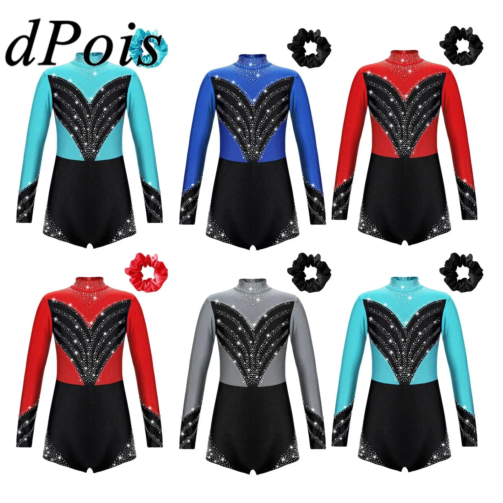Kids Girls Shiny Rhinestones Gymnastics Jumpsuit Dancewear for Dancing Competition Teens Long Sleeve Ballet Jazz Dance Leotard
Kids Girls Shiny Rhinestones Gymnastics Jumpsuit Dancewear for Dancing Competition Teens Long Sleeve Ballet Jazz Dance Leotard