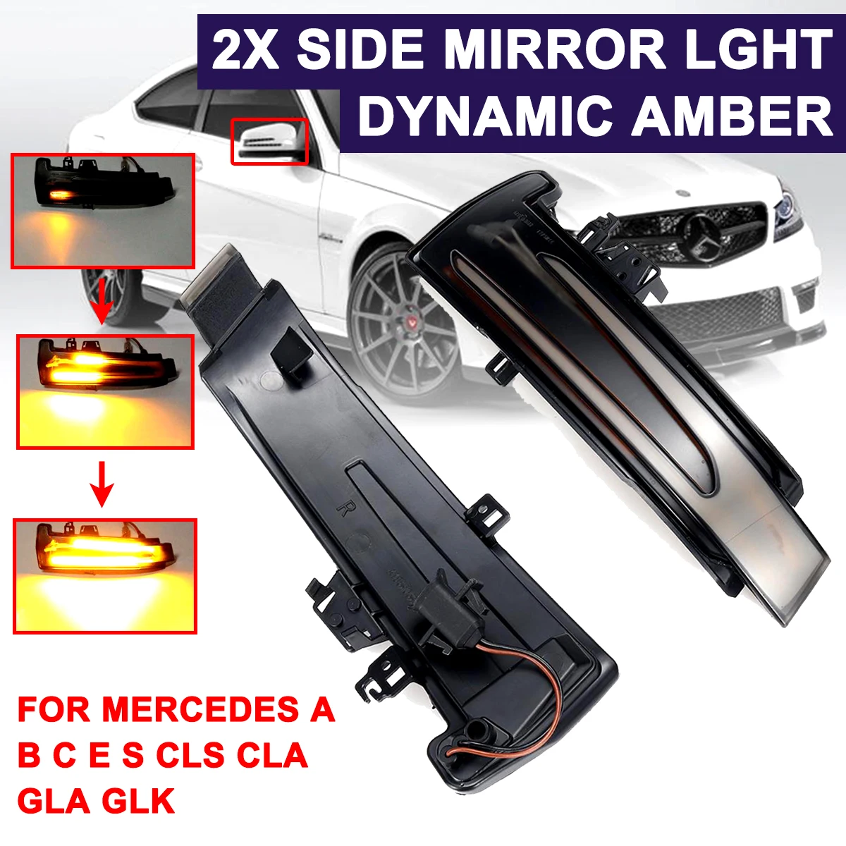Led Car Daytime Fog Day Running Lights Rearview Mirror Dynamic Strobe Strip Turn Lamp For Mercedes Benz A B S C E GLA GLK
Led Car Daytime Fog Day Running Lights Rearview Mirror Dynamic Strobe Strip Turn Lamp For Mercedes Benz A B S C E GLA GLK
