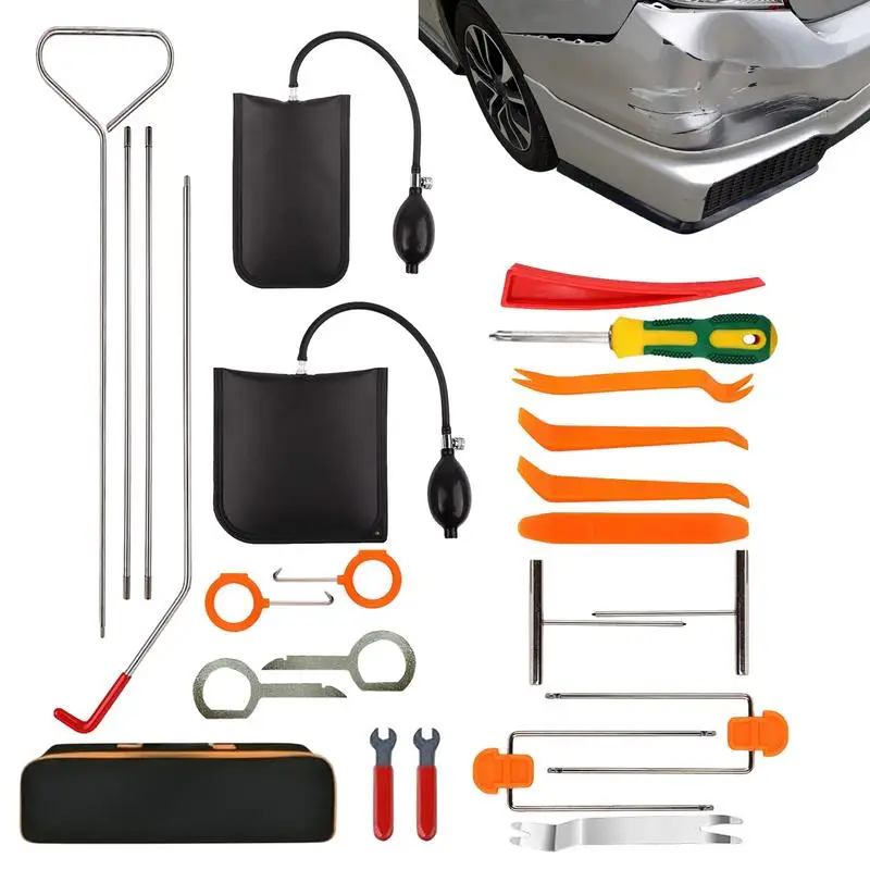 Car Dent Removal Tools Stainless Steel Pen Dent Remover Rods Tools with Air Pump Bag Paintless Dent Repair Kit Dent Repair Tools
Car Dent Removal Tools Stainless Steel Pen Dent Remover Rods Tools with Air Pump Bag Paintless Dent Repair Kit Dent Repair Tools