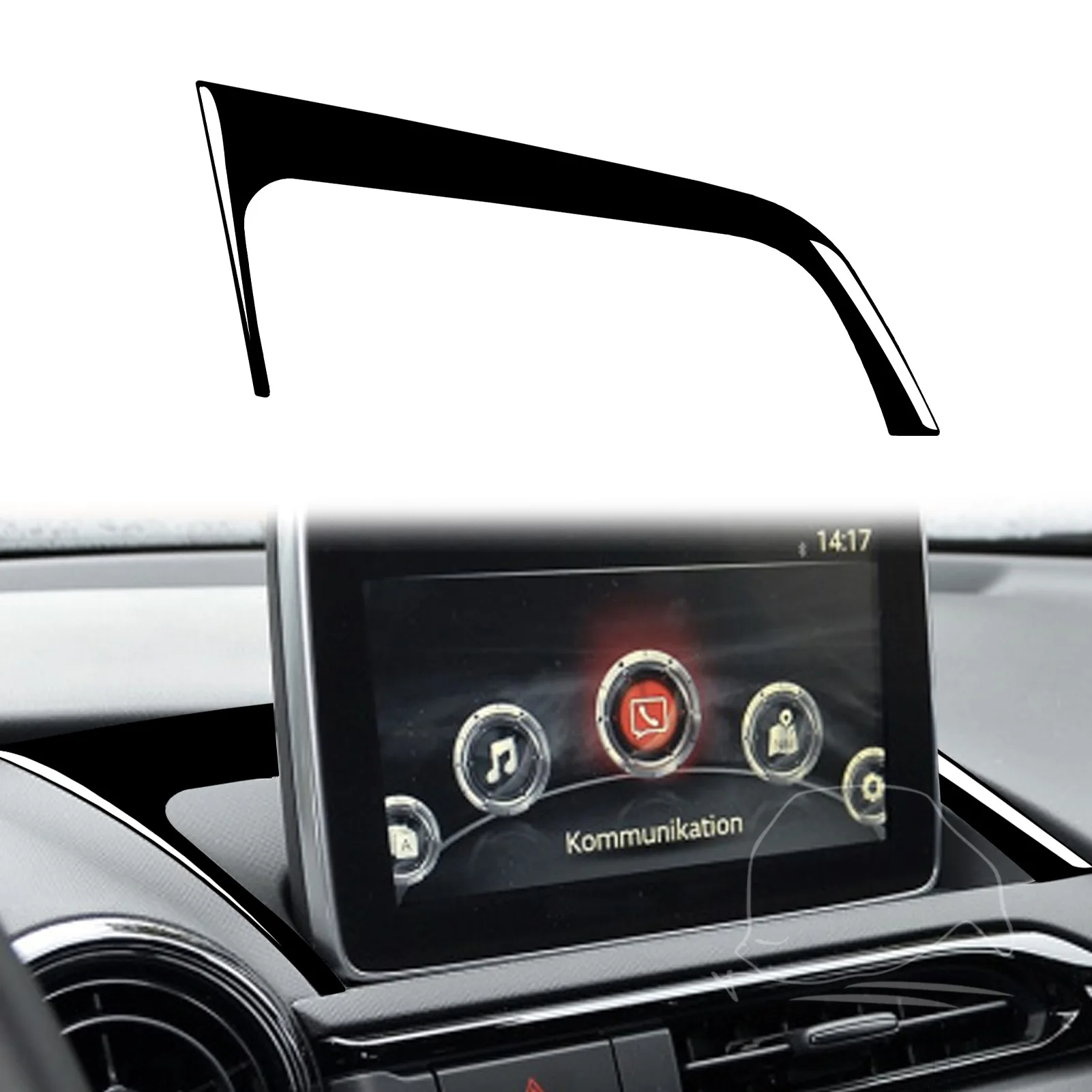 Piano Black Car Dashboard GPS Navigation Pane Cover Trim Sticker For Mazda MX-5 MX5 2016 2017 2018 2019 2020
Piano Black Car Dashboard GPS Navigation Pane Cover Trim Sticker For Mazda MX-5 MX5 2016 2017 2018 2019 2020