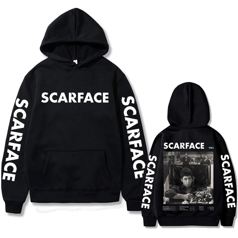 Vintage Movie Scarface Tony Montana Graphic Print Hoodie Al Pacino Men Women Casual Classic Sweatshirt Male Oversized Hoodies
Vintage Movie Scarface Tony Montana Graphic Print Hoodie Al Pacino Men Women Casual Classic Sweatshirt Male Oversized Hoodies