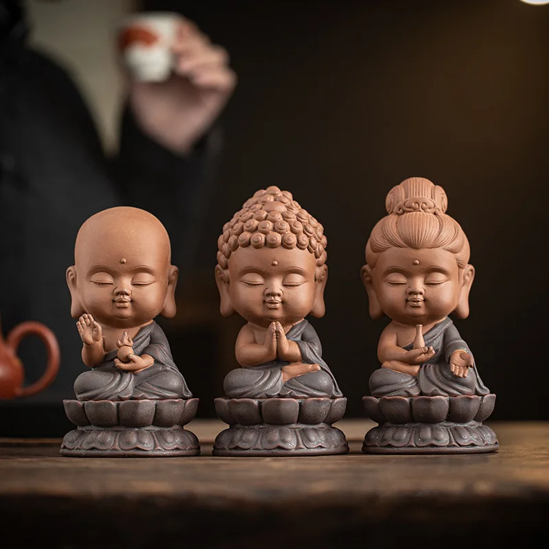 Zen Dance Three Sages Tea Pet Decoration Home Ceramic Buddha Style Living Room Bo Gu Shelf Desktop Decoration
Zen Dance Three Sages Tea Pet Decoration Home Ceramic Buddha Style Living Room Bo Gu Shelf Desktop Decoration