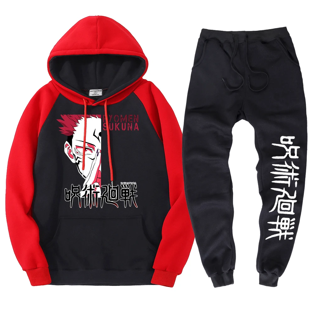 Jujutsu Kaisen Anime Ryomen Sukuna Printed Hooded Pants Men Hip Hop Crewneck Hoodies Loose Sets Harajuku Comfortable Clothing
Jujutsu Kaisen Anime Ryomen Sukuna Printed Hooded Pants Men Hip Hop Crewneck Hoodies Loose Sets Harajuku Comfortable Clothing
