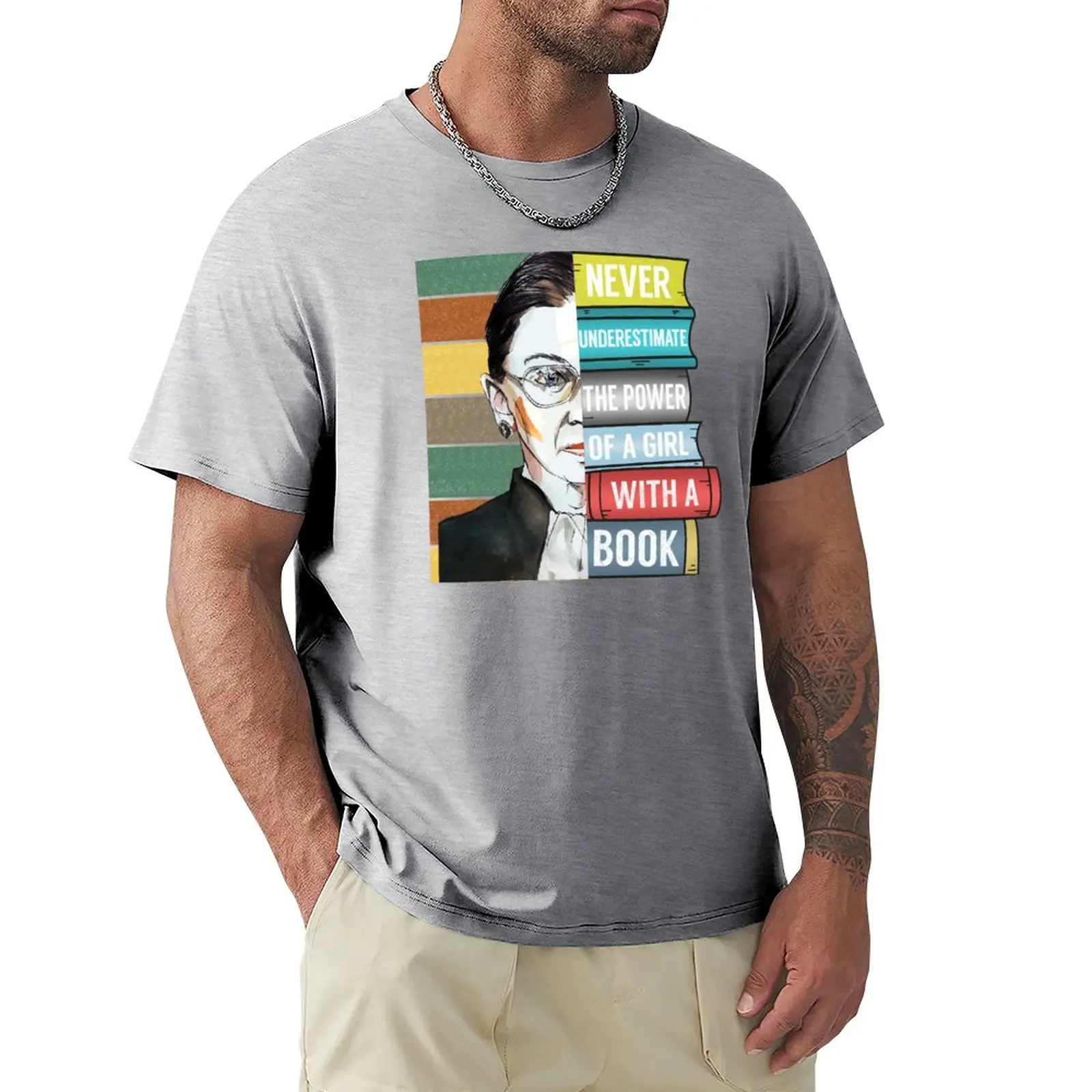Never Underestimate Power of Girl With Book print RBG Ruth T-Shirt oversized boys animal print mens cotton t shirts
Never Underestimate Power of Girl With Book print RBG Ruth T-Shirt oversized boys animal print mens cotton t shirts
