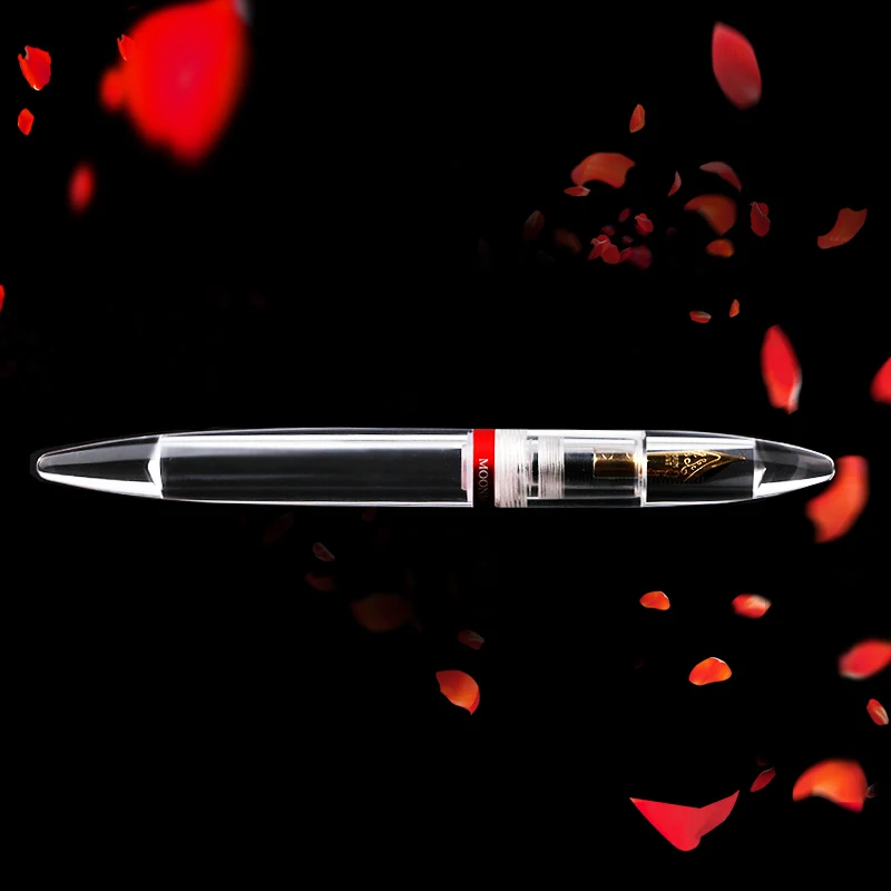 

MAJOHN M2 Dropper Fountain Pen Fully Transparent Large-Capacity Ink Storing Iridium Point 0.38/0.5mm Writing Student Gift Set