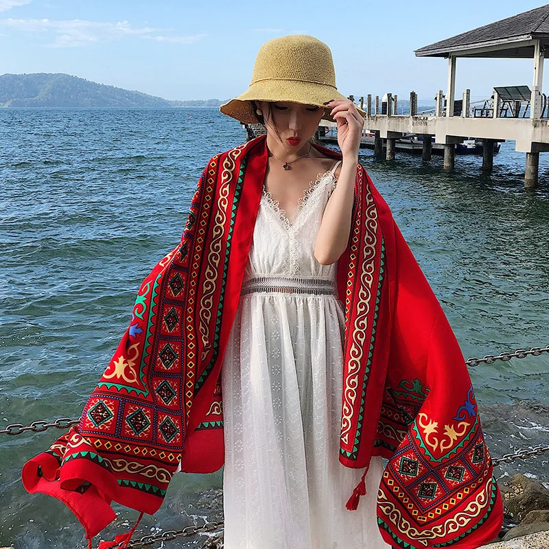 Tassel Blanket Design Thick Tassel Ethnic Style Fashion Versatile Beach Beach Shawl Wrap Cashmere Scarf Poncho Stoles 2024 YC808
Tassel Blanket Design Thick Tassel Ethnic Style Fashion Versatile Beach Beach Shawl Wrap Cashmere Scarf Poncho Stoles 2024 YC808