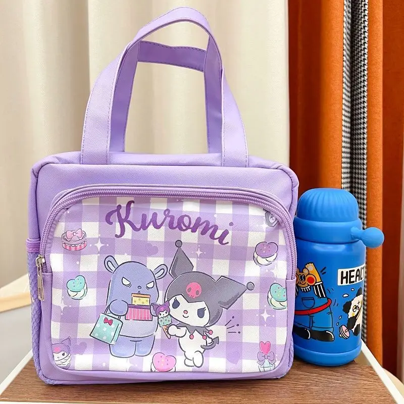 Hello Kittys Kuromi My Melody Sanrios Cartoon Student Picnic Bento Bag Anime Pompompurin Pochacco Lunch Bag Girl Storage Handbag
Hello Kittys Kuromi My Melody Sanrios Cartoon Student Picnic Bento Bag Anime Pompompurin Pochacco Lunch Bag Girl Storage Handbag