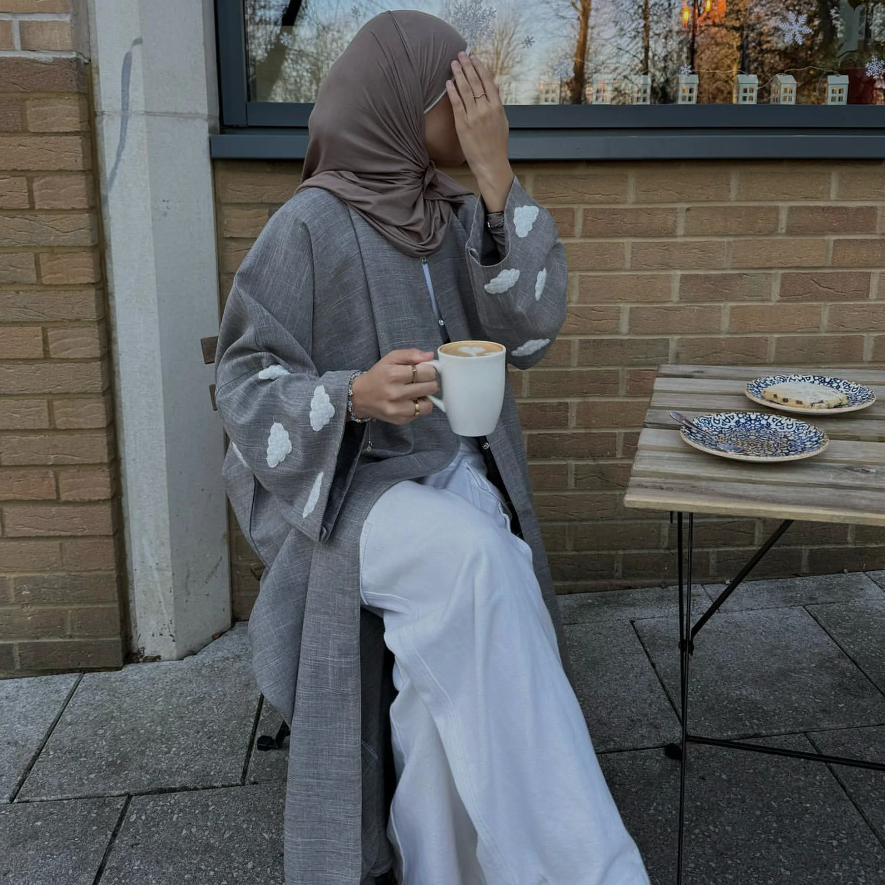 Cotton Linen Open Abaya Kimono Cloud Embroidery Muslim Outwear Turkish Abayas for Women Dubai Islam Modest Clothes Kaftan Dress
Cotton Linen Open Abaya Kimono Cloud Embroidery Muslim Outwear Turkish Abayas for Women Dubai Islam Modest Clothes Kaftan Dress