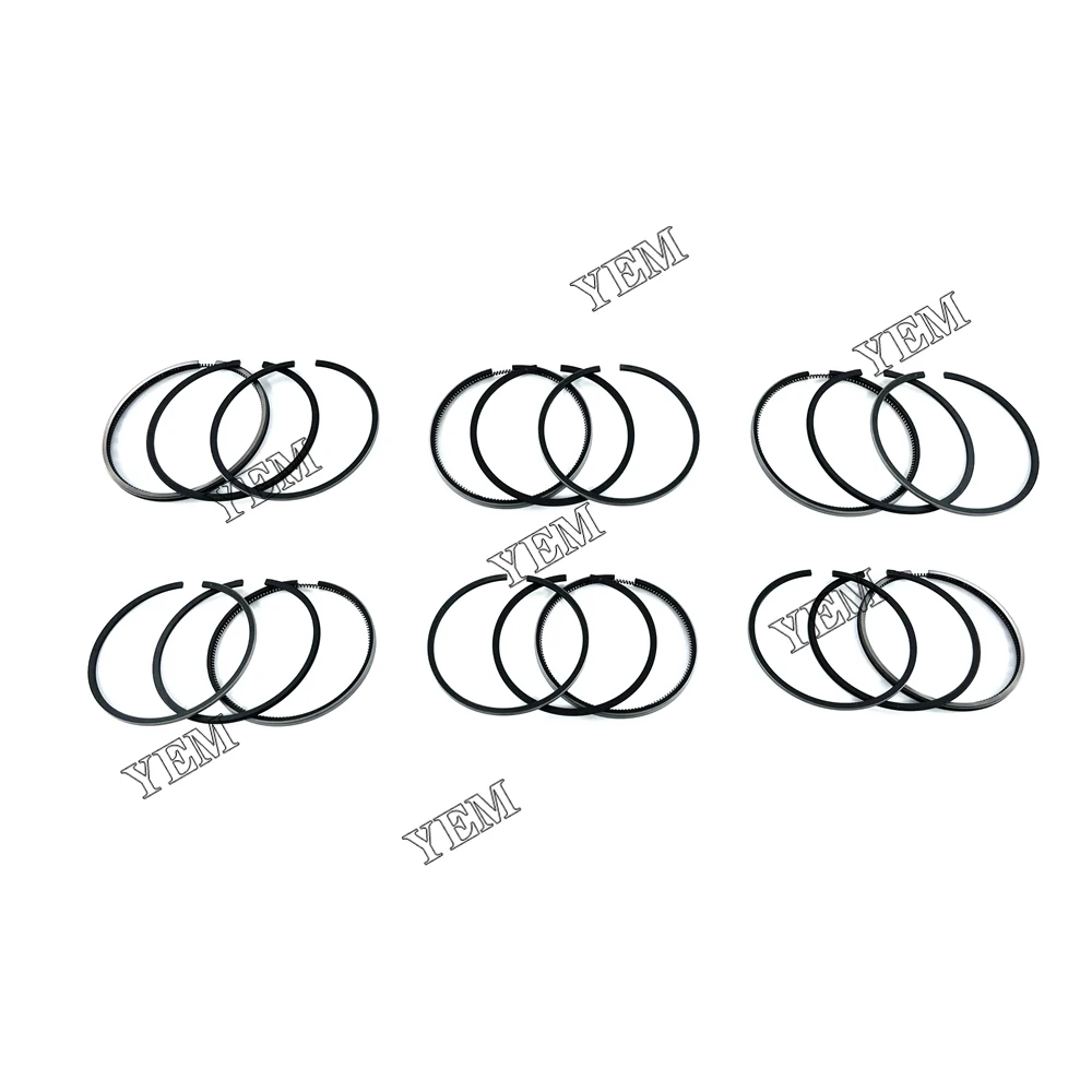 

6 Set Piston Rings Set STD For Cummins LT10 Engine Parts