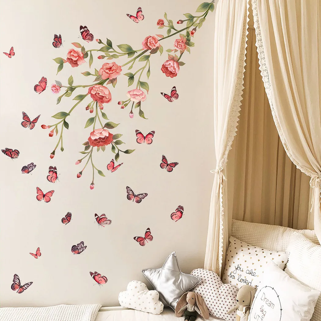 Inspiring and Beautiful Butterfly Branch Flower Wall Decal | Non-Toxic PVC Material | Easy Bubble-Free Application | Home Decor
Inspiring and Beautiful Butterfly Branch Flower Wall Decal | Non-Toxic PVC Material | Easy Bubble-Free Application | Home Decor