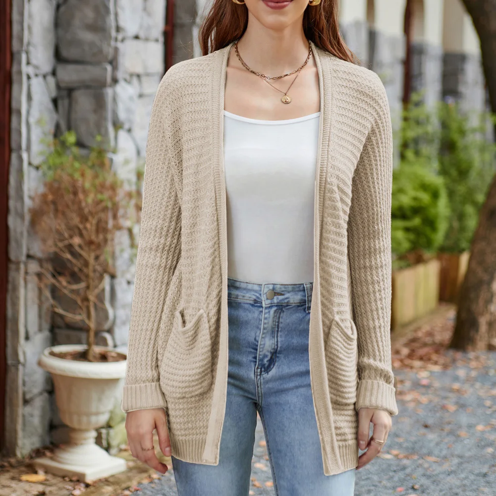 GK Women Sweater Cardigan Hollowed-Out Autumn Long Raglan Sleeve Open Front Sweater Female Ropa De Mujer Coat Overcoat
GK Women Sweater Cardigan Hollowed-Out Autumn Long Raglan Sleeve Open Front Sweater Female Ropa De Mujer Coat Overcoat