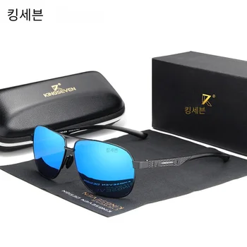 KINGSEVEN 2022 브랜드 편광 미러 선글라스, 알루미늄 선글라스, UV400, 남녀공용