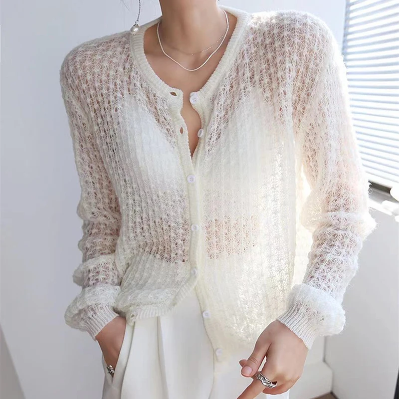 Fashion Women Knit Cardigan Women's O-neck Elegant Autumn And Winter Knit Top Soft Loose Women's Coat Mohair Sweater Solid Color
Fashion Women Knit Cardigan Women's O-neck Elegant Autumn And Winter Knit Top Soft Loose Women's Coat Mohair Sweater Solid Color