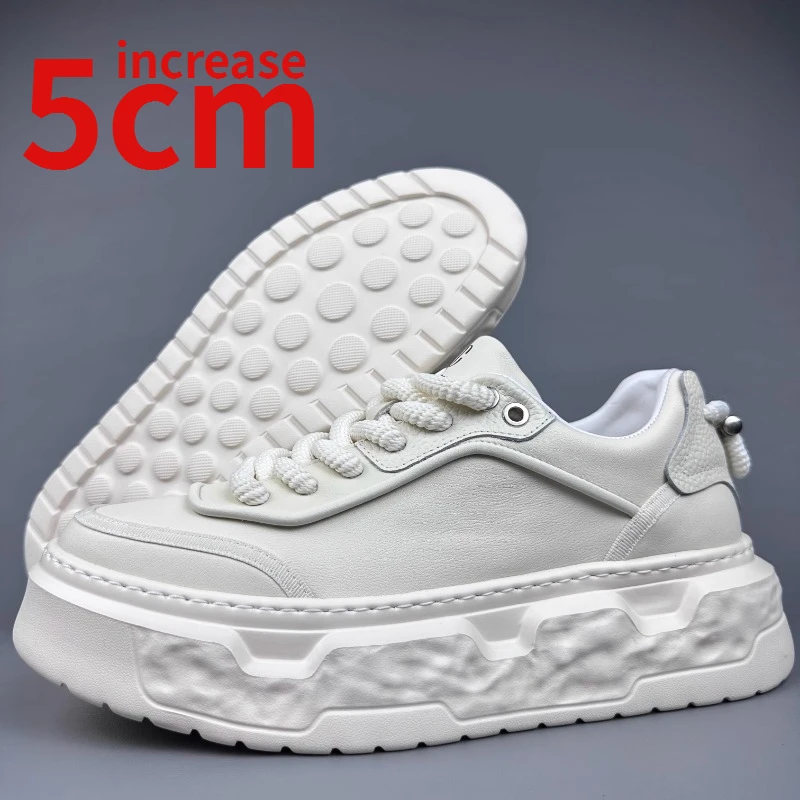 Increase 5cm Shoes for Men Sports Dad's Shoes European/American Style Genuine Leather Thick Soles Daily Casual Board Shoes Men's
Increase 5cm Shoes for Men Sports Dad's Shoes European/American Style Genuine Leather Thick Soles Daily Casual Board Shoes Men's