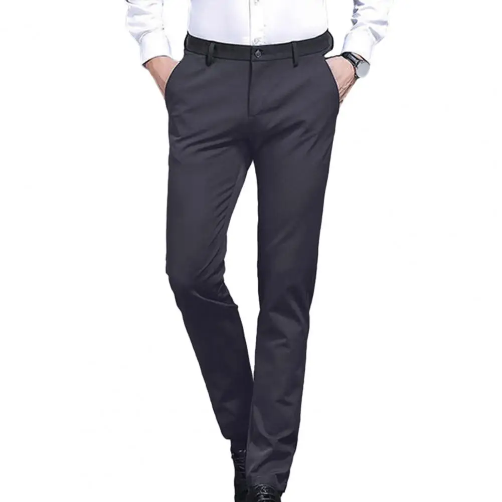 Men Suit Pants High-waist Suit Pants High Waist Slim Fit Men's Suit Pants Wrinkle-free Stretchy Breathable Business Formal
Men Suit Pants High-waist Suit Pants High Waist Slim Fit Men's Suit Pants Wrinkle-free Stretchy Breathable Business Formal