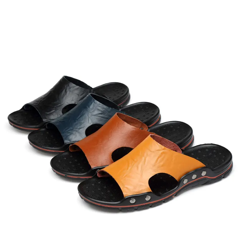 Plus 48 Brand Slippers Men 2022 Summer Flat Sandals Genuine Leather Casual Beach Flip Flops Shoes Non-slip Indoor House Slippers
Plus 48 Brand Slippers Men 2022 Summer Flat Sandals Genuine Leather Casual Beach Flip Flops Shoes Non-slip Indoor House Slippers