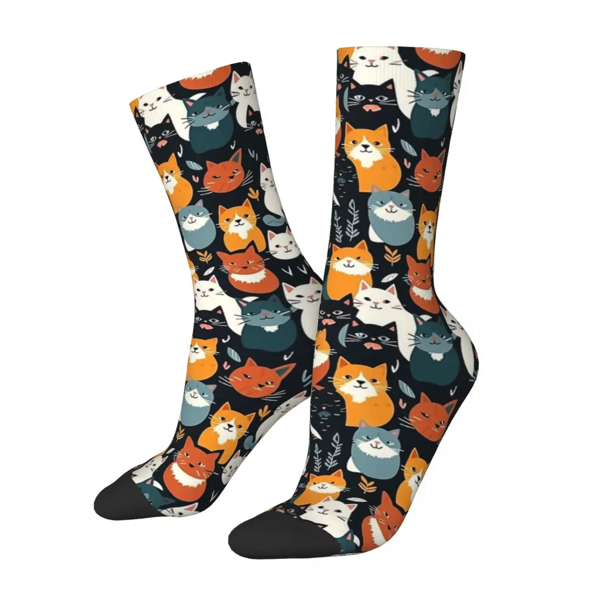 All Seasons Crew Stockings Friendly Cats Pattern Socks Harajuku Fashion Hip Hop Long Socks Accessories for Men Women Gifts
All Seasons Crew Stockings Friendly Cats Pattern Socks Harajuku Fashion Hip Hop Long Socks Accessories for Men Women Gifts
