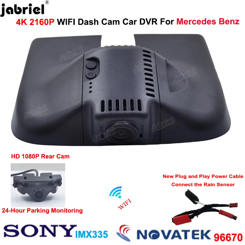 

Dash Cam 4K Wifi Car Dvr Rear Camera 24H for Mercedes Benz ML w166 w164 ml320 ml350 for Mercedes GL x164 x166 gl320 gl350 gl450