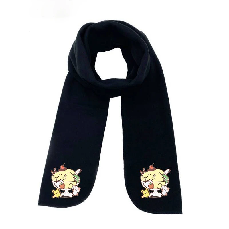 Kawaii Sanrio Anime Scarf Cute Pompompurin Autumn Winter Sweet Fashion Thickening Antifreeze Warm Black Scarf Gifts for Girls
Kawaii Sanrio Anime Scarf Cute Pompompurin Autumn Winter Sweet Fashion Thickening Antifreeze Warm Black Scarf Gifts for Girls