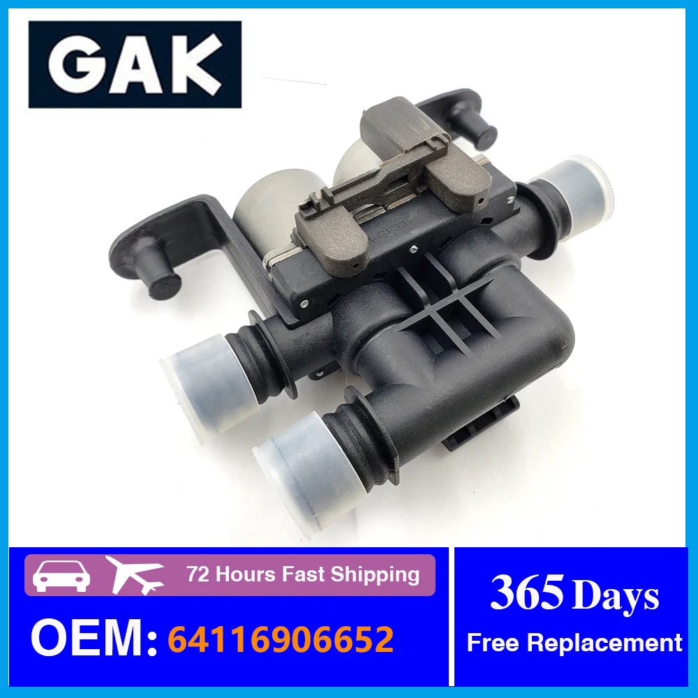 

GAK for BMW E60 E63 E65 525 528 530 535 545 550 645 650 745 750 M5 M6 Alpina B7 2003-2010 Heater Control Valve OEM 64116906652