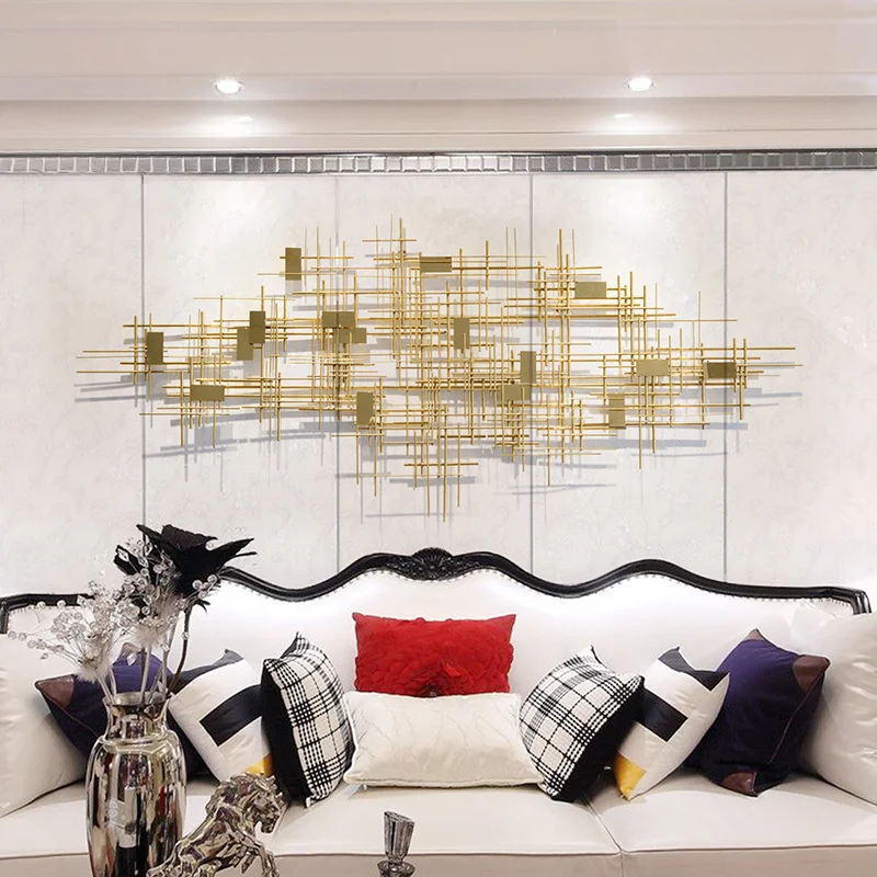 Modern model room, living room, sofa, background wall decoration, creative hotel bedroom metal three-dimensional wall decoration
Modern model room, living room, sofa, background wall decoration, creative hotel bedroom metal three-dimensional wall decoration