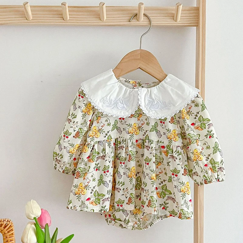 Toddler Baby Girl Bodysuits Long Sleeved Cotton Floral Printing Infant Baby Girls Jumpsuit Autumn Spring Baby Girls Clothes
Toddler Baby Girl Bodysuits Long Sleeved Cotton Floral Printing Infant Baby Girls Jumpsuit Autumn Spring Baby Girls Clothes