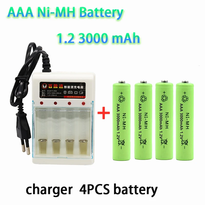 100% Original AAA 3000mAh battery NI-MH 1.2 V AAA battery for watches, mice, computer, toys so on, battery charger
100% Original AAA 3000mAh battery NI-MH 1.2 V AAA battery for watches, mice, computer, toys so on, battery charger