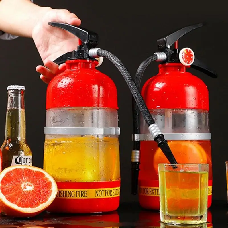 

Creative Beer Dispenser Acrylic Fire Extinguisher Shape Beverage Barrels Bartending Tools With Filter Beer Barrel Liquor Bar