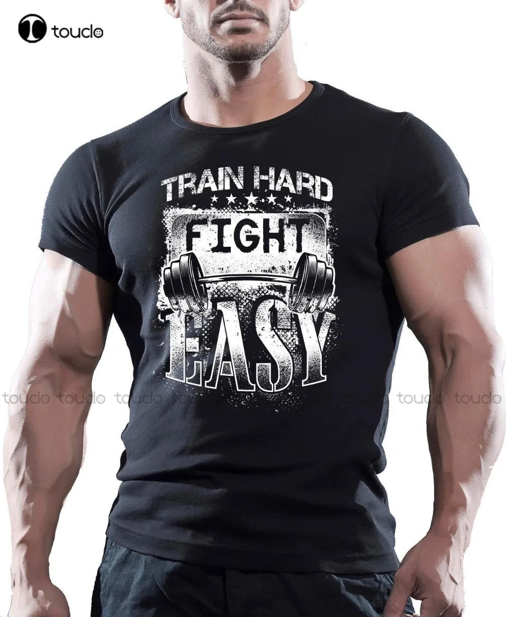 New Men'S T Shirt Train Hard Fight Easy Bodybuilding Gym T Shirt Muscle Top Mma Workout Funny O Neck T Shirt Unisex Women Shirts
New Men'S T Shirt Train Hard Fight Easy Bodybuilding Gym T Shirt Muscle Top Mma Workout Funny O Neck T Shirt Unisex Women Shirts
