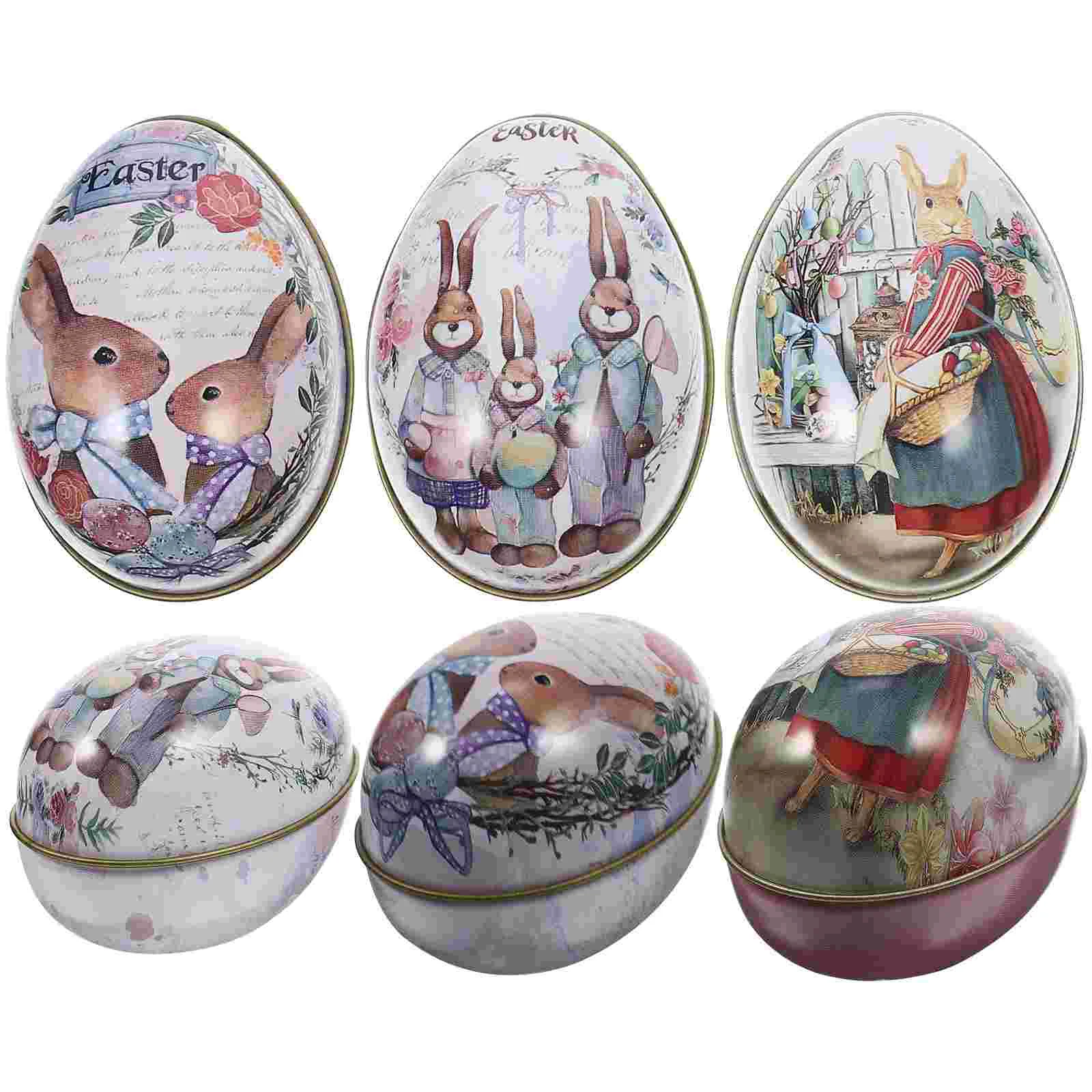 6 Pcs Easter Egg Candy Box Cookies Case Treat Boxes for Stand Portable Holder Party Favor Iron Bunny Pattern Gift 
6 Pcs Easter Egg Candy Box Cookies Case Treat Boxes for Stand Portable Holder Party Favor Iron Bunny Pattern Gift