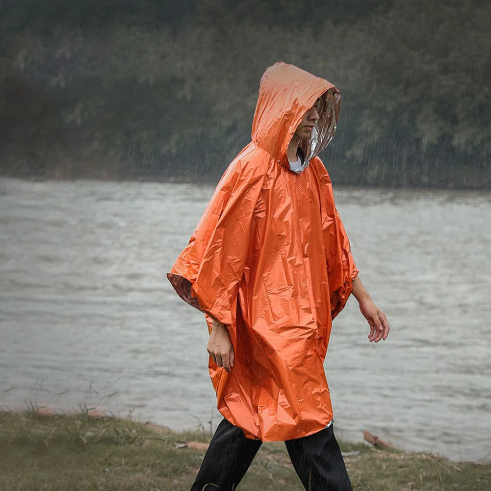 Rainwear Raincoat Cycling Disaster Double Sided Exploration For Camping Insulation Poncho Orange & Silve New Practical
Rainwear Raincoat Cycling Disaster Double Sided Exploration For Camping Insulation Poncho Orange & Silve New Practical