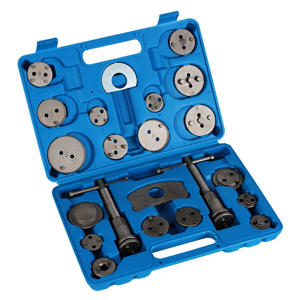 Wind Back Brake Piston Compressor Tool Kit For Most Automobiles 22Pcs Car Disc Brake Caliper Garage Repair Tools Regulator
Wind Back Brake Piston Compressor Tool Kit For Most Automobiles 22Pcs Car Disc Brake Caliper Garage Repair Tools Regulator