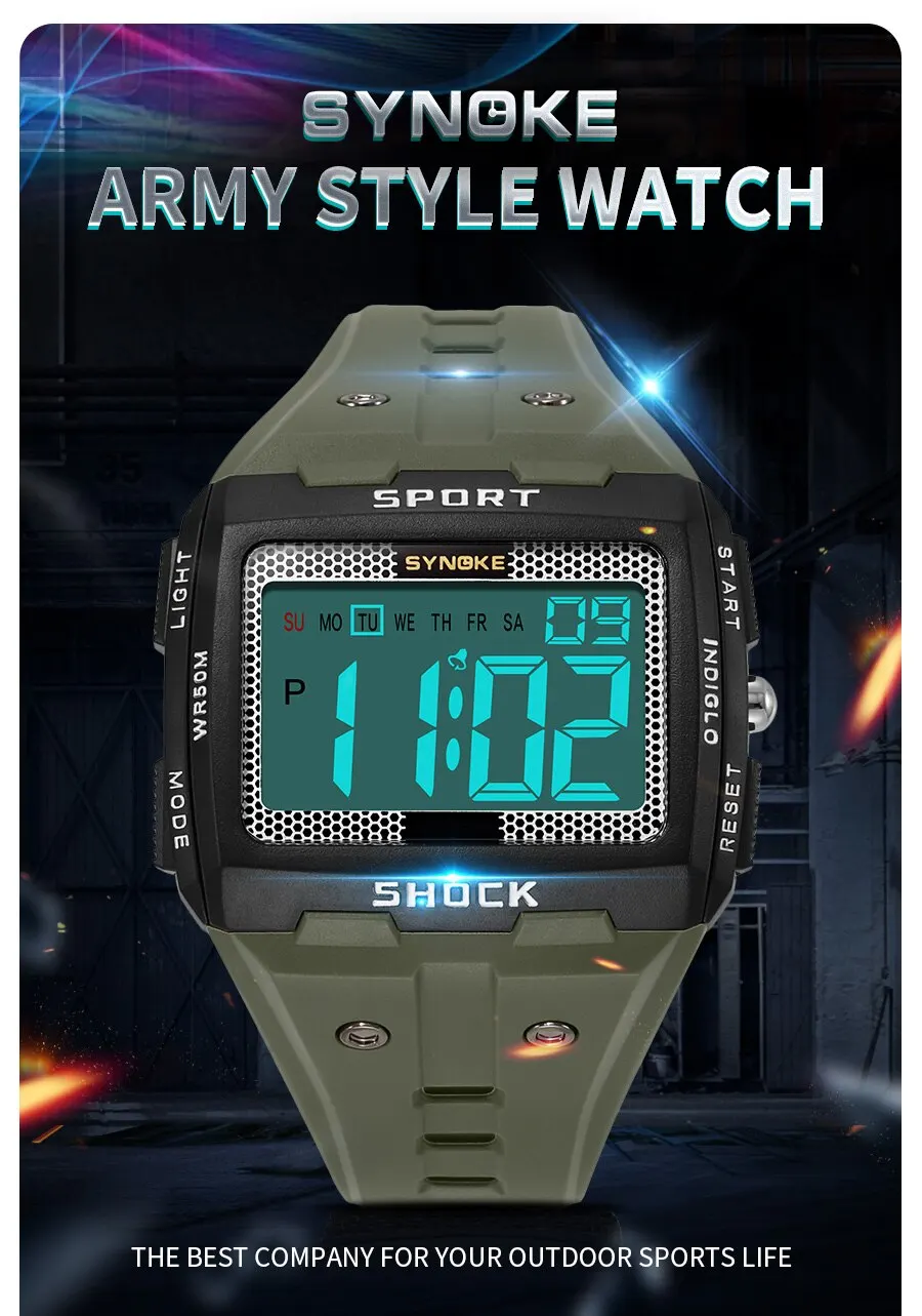 New for Men Sports Electronic Watch Waterproof Night Glow Large Screen Square Student Watch Outdoor Running Camping 1 Mallzona Sfc6bad8f48d74db59f0e3784419a3beb2 New for Men Sports Electronic Watch Waterproof Night Glow Large Screen Square Student Watch Outdoor Running Camping Mallzona
