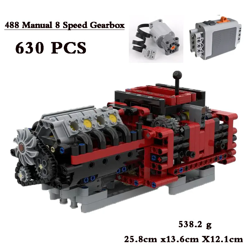 MOC-41 Building Blocks 488 Engine Gearbox Engine Assembled Model Toy 630PCS Building Block Toy DIY Gift Birthday Gift
MOC-41 Building Blocks 488 Engine Gearbox Engine Assembled Model Toy 630PCS Building Block Toy DIY Gift Birthday Gift