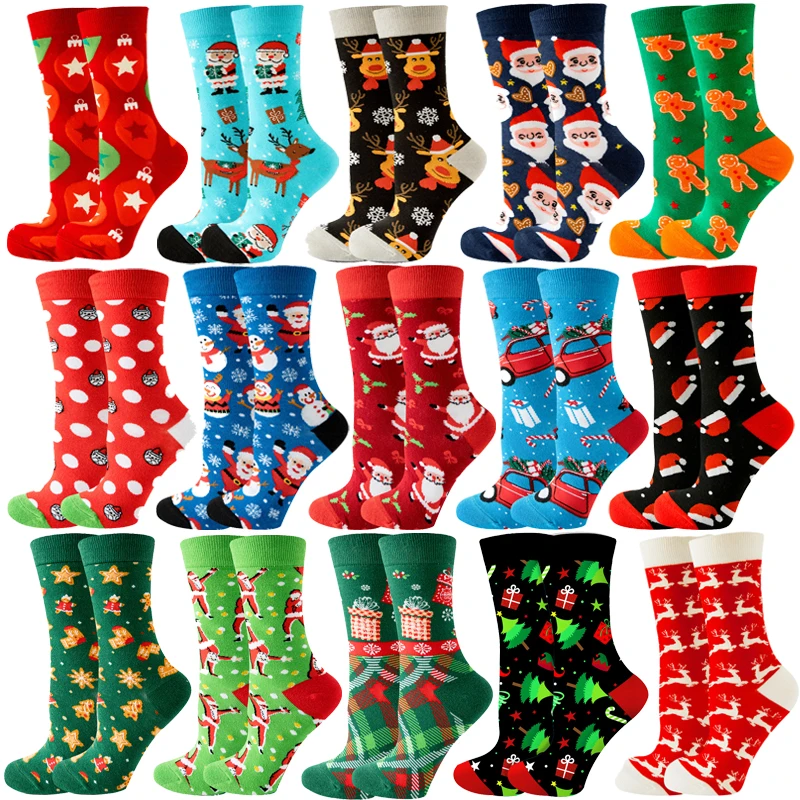2023 Women's Christmas Socks Fun Christmas Santa Claus Tree Snowflake Elk Cotton Crew Happy Socks New Year Fun Soken
2023 Women's Christmas Socks Fun Christmas Santa Claus Tree Snowflake Elk Cotton Crew Happy Socks New Year Fun Soken