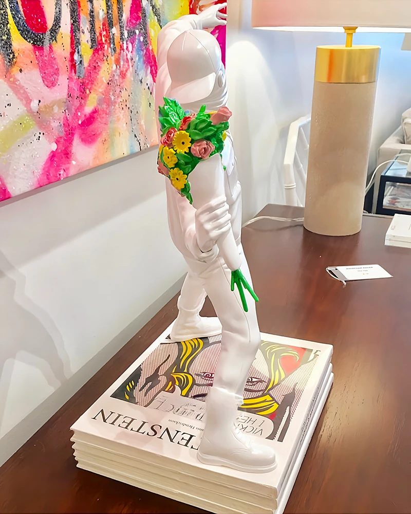 Banksy Flower Bomber Trendy Toy Ornaments for Boys, Artist-designed Sculptures, Colorful Gift Boxes, Gifts for Boys Banksy Flower Bomber Trendy Toy Ornaments for Boys, Artist-designed Sculptures, Colorful Gift Boxes, Gifts for Boys