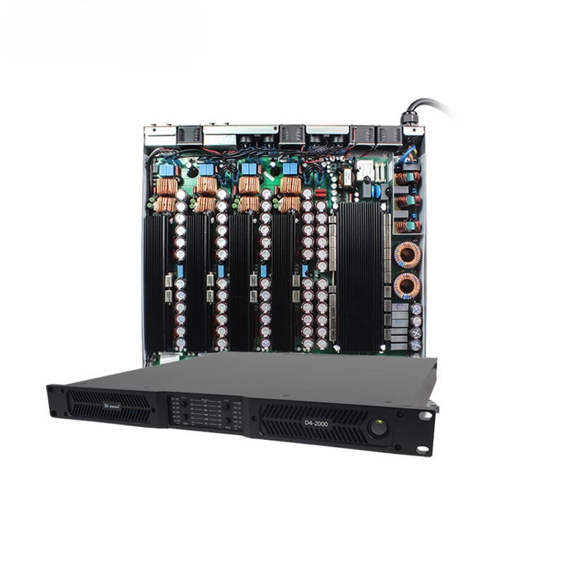 

D4-2000 audio power 2000 Вт профессиональный аудио 1u Линейный модуль усилителя